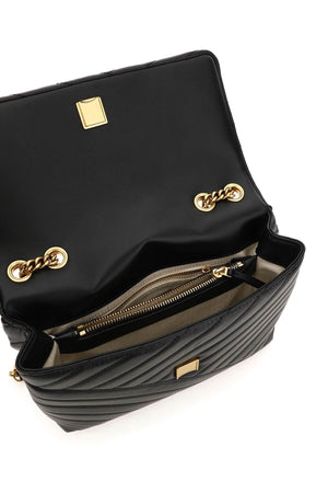 TORY BURCH Luxurious Black Convertible Shoulder Bag for Women | Genuine Sheep Leather | SS24