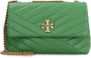 TORY BURCH Green Chevron Quilted Leather Shoulder Bag for Women - FW23