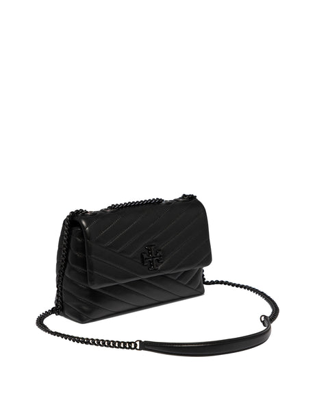 TORY BURCH Stylish Black Kira Chevron Shoulder Bag for Women