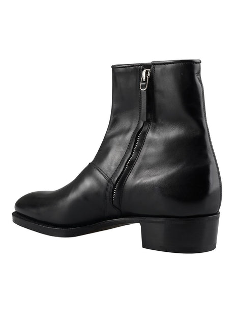 JOHN LOBB Sleek Black Leather Boots for Men - FW23 Collection