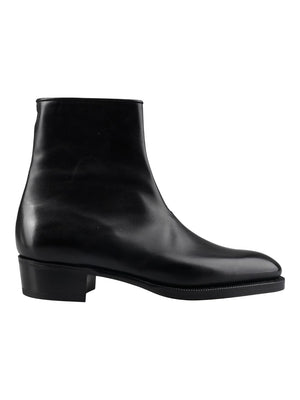 JOHN LOBB Sleek Black Leather Boots for Men - FW23 Collection