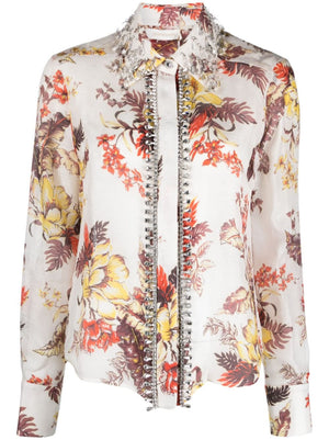 ZIMMERMANN Floral Print Shirt for Women - SS24 Collection