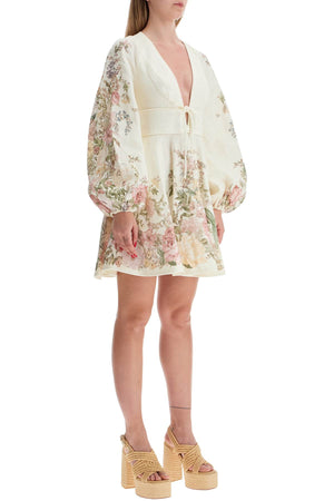 ZIMMERMANN Floral Whisper Linen Mini Dress