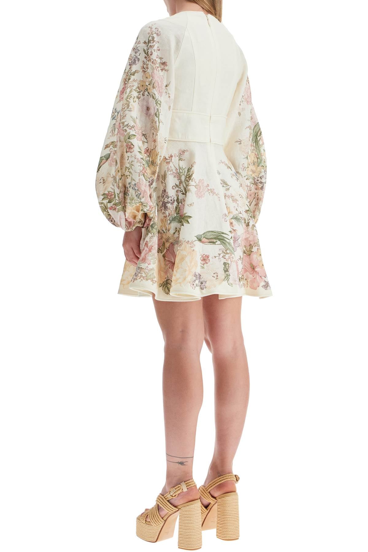 ZIMMERMANN Floral Whisper Linen Mini Dress