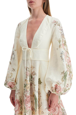 ZIMMERMANN Floral Whisper Linen Mini Dress