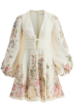 ZIMMERMANN Floral Whisper Linen Mini Dress