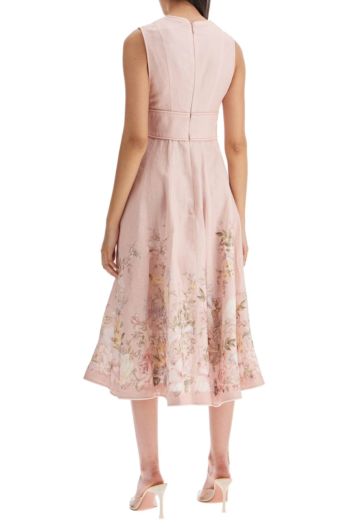 ZIMMERMANN Waverly Plunge Midi Dress