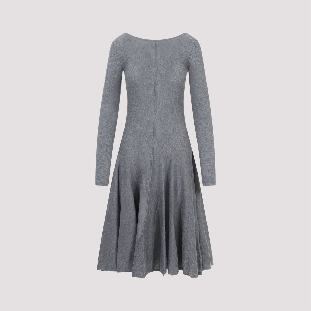 KHAITE Cozy and Chic Grey Wool Dress for Women - FW23 Collection