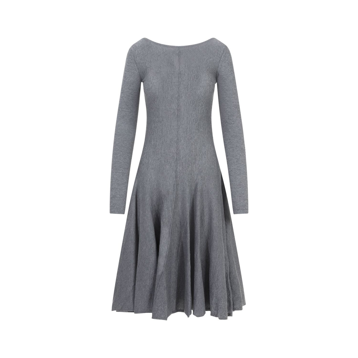 KHAITE Cozy and Chic Grey Wool Dress for Women - FW23 Collection