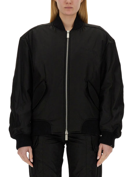 OFF-WHITE Women's Nylon Bomber Jacket (Size 40 IT)