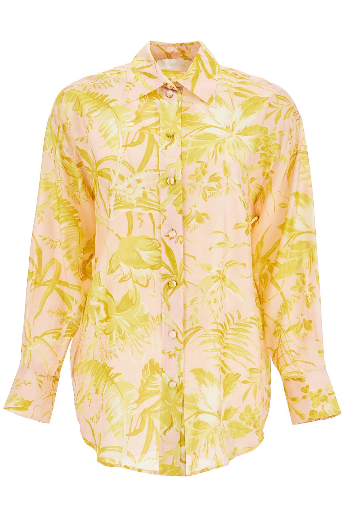 ZIMMERMANN Elegant Silk Floral Print Shirt