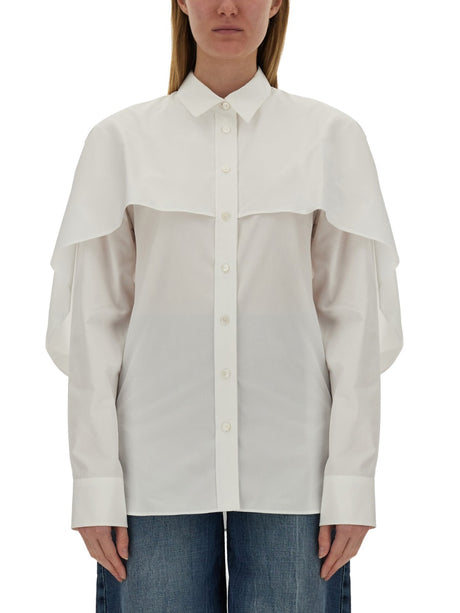 STELLA McCARTNEY Crisp Cotton Cape Shirt - Size 40 IT