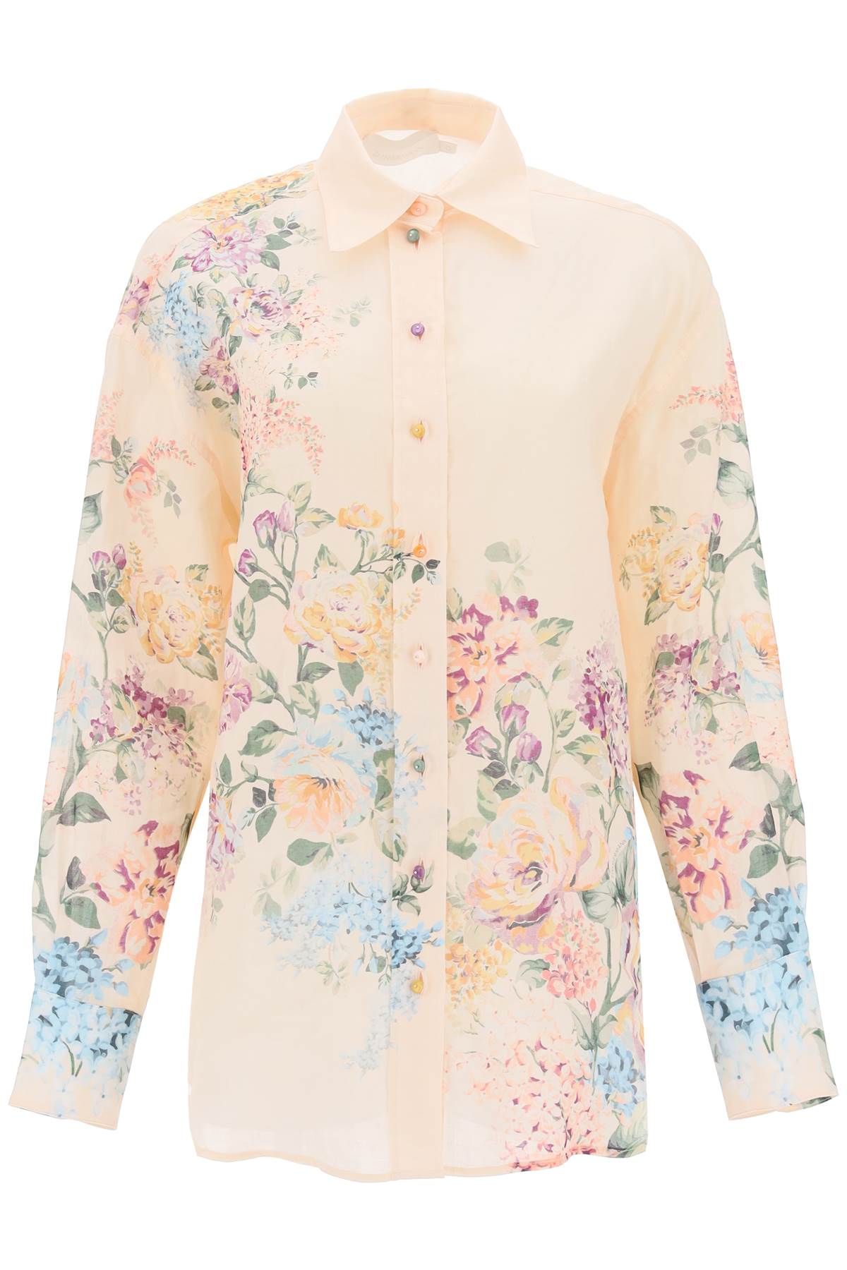 ZIMMERMANN Eco-Conscious Floral Print Relaxed Shirt