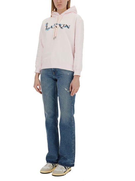 LANVIN Women's Mini Sweatshirt with Graphic Print - Size S