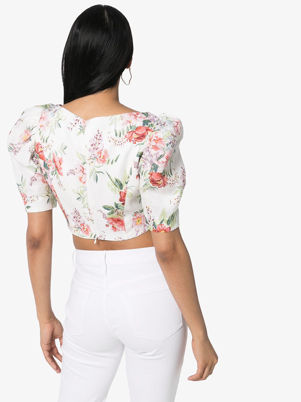 ZIMMERMANN Laced Mini Crop Top