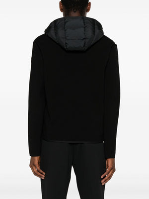 MONCLER Hooded Padded Wool-Blend Cardigan