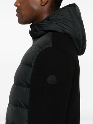 MONCLER Hooded Padded Wool-Blend Cardigan