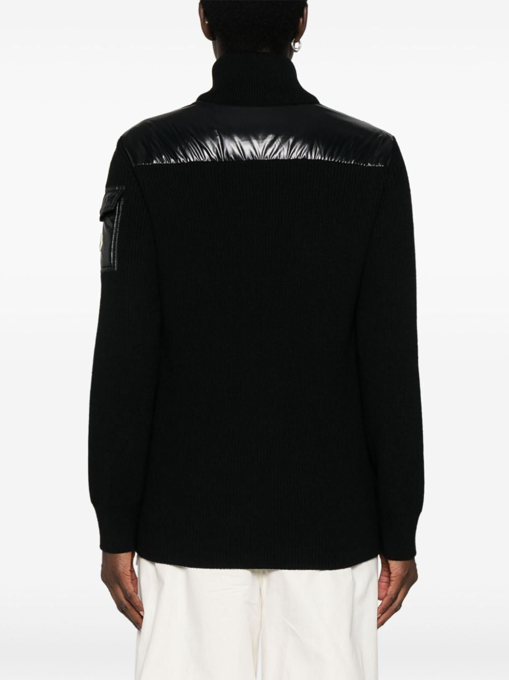 MONCLER Luxury Padded Wool Cardigan