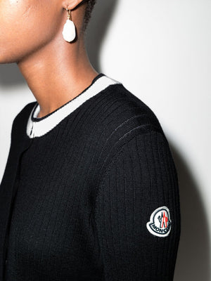 MONCLER Knit-Panel Puffer Jacket