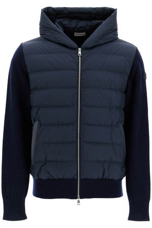 MONCLER HYBRID HOODED CARDIGAN