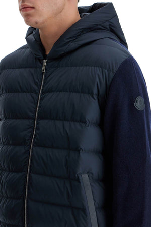 MONCLER HYBRID HOODED CARDIGAN