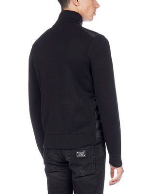 MONCLER Luxury Black Wool-Blend Cardigan