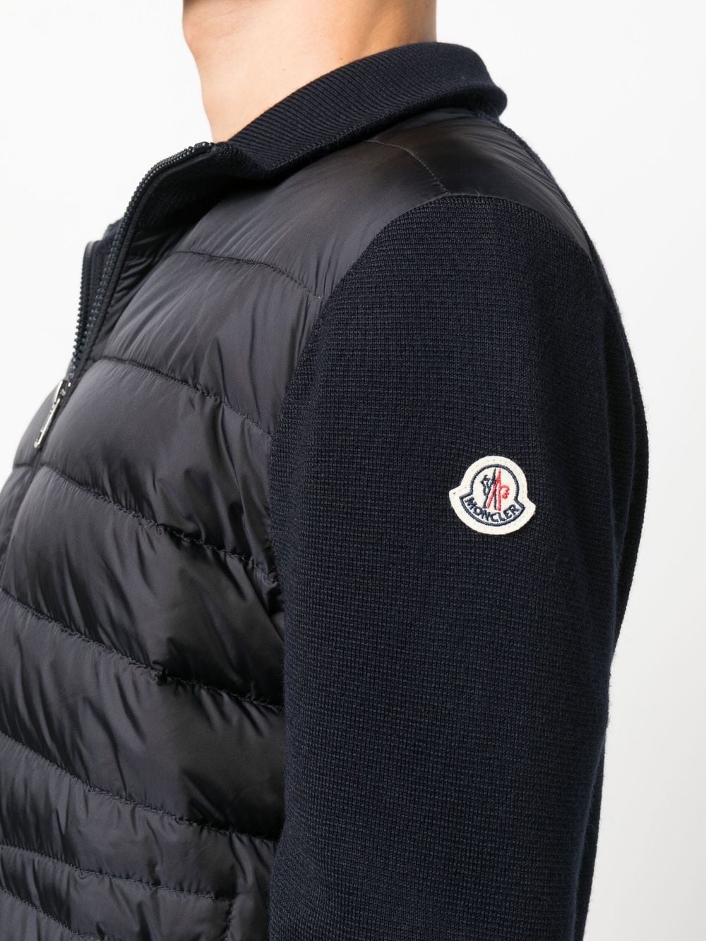 MONCLER QUILTED PADDED ZIPPED CARDIGAN