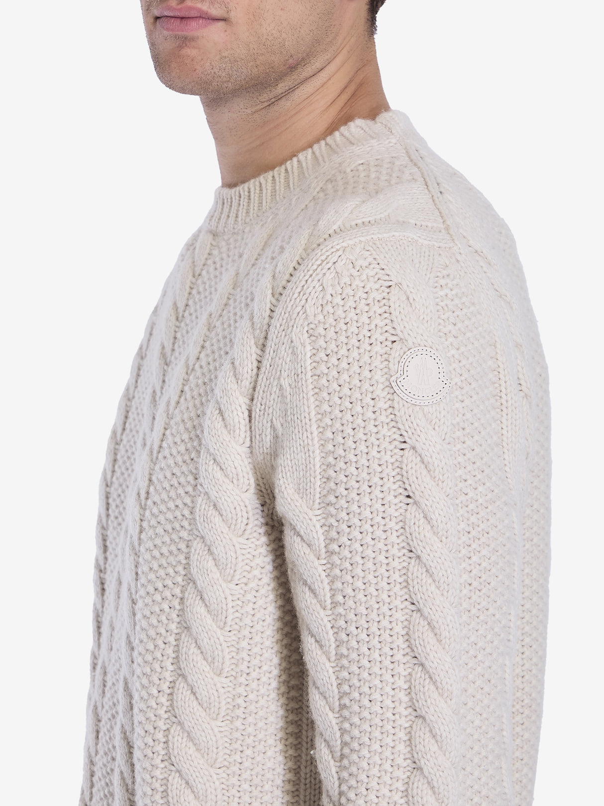 MONCLER Men's Regular Fit Wool and Cashmere Jumper