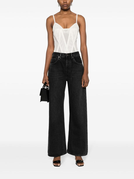 ACNE STUDIOS High-Rise Washed Denim Loose-Fit Jeans