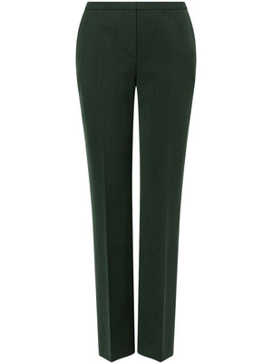 PHILOSOPHY DI LORENZO SERAFINI Chic Green Wool Trousers for Women - FW24