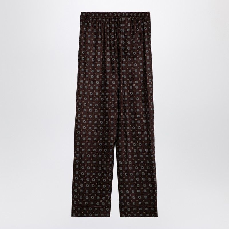 MOSCHINO COUTURE Elegant Silk Print Trousers for Women