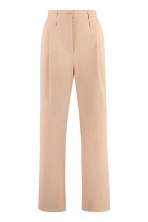 PHILOSOPHY DI LORENZO SERAFINI High-Waist Wide-Leg Trousers in Pink for Women