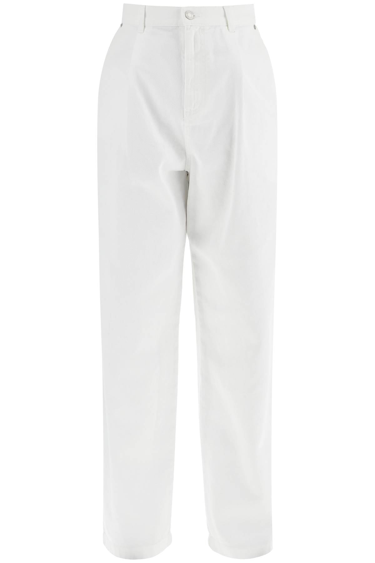 MOSCHINO COUTURE Wide Leg Trousers for Women - Elegant Cotton Fit