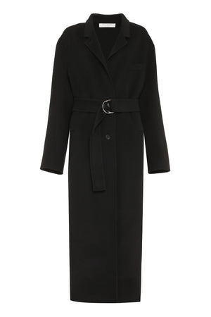 PHILOSOPHY DI LORENZO SERAFINI Classic Black Single-Breasted Wool Jacket for Women