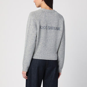 MOSCHINO COUTURE Light Grey Wool Cardigan for Women