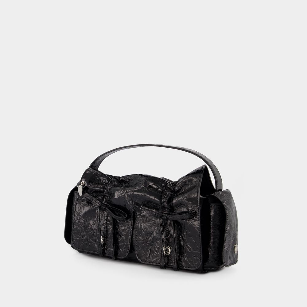 ACNE STUDIOS Multipocket Handbag with Bow Accents