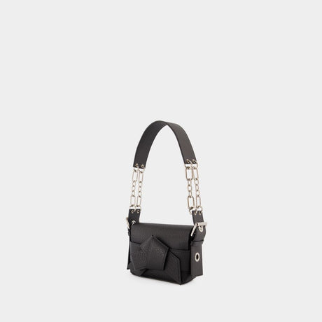 ACNE STUDIOS Elegant Black Leather Shoulder Bag