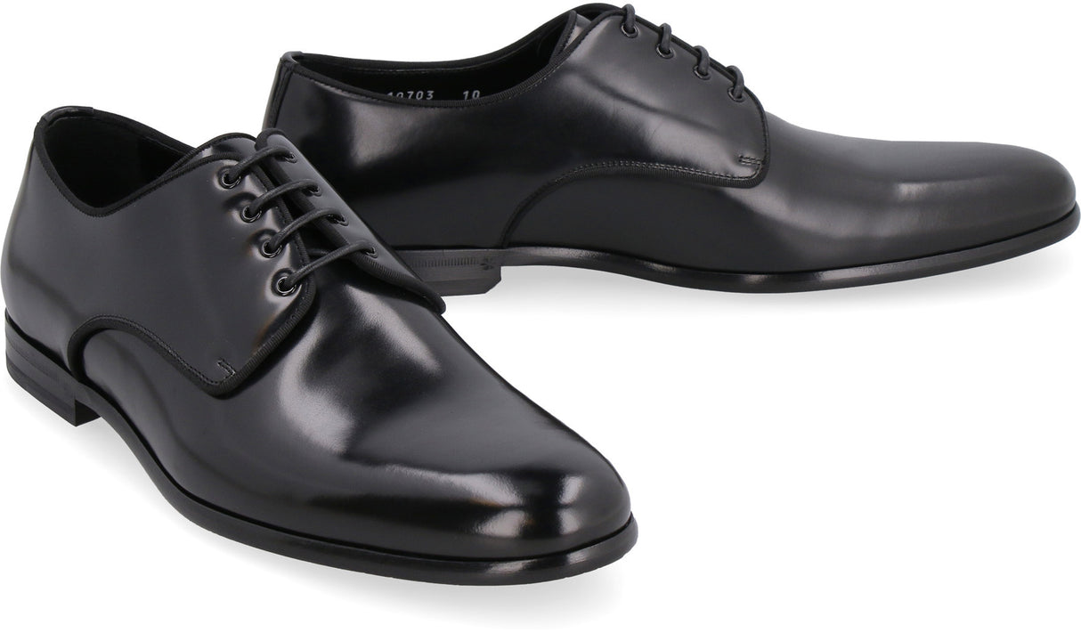 DOLCE & GABBANA Men's Leather Lace-Up Dress Shoes