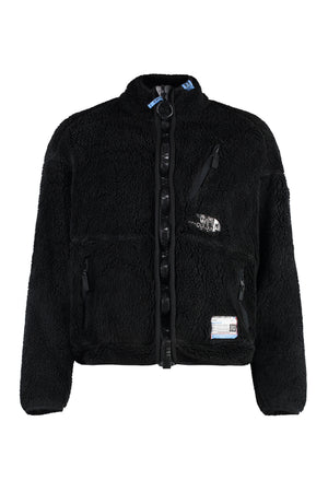 Áo khoác Bomber Fleece Đen cho Nam - Bộ sưu tập FW23