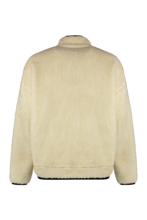 MAISON MIHARA YASUHIRO	 FW24 Men's Fleece Bomber Jacket in Panna