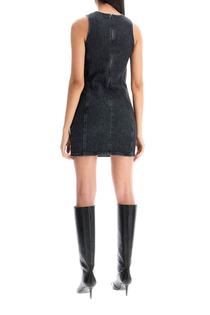 DIESEL Chic Denim Mini Dress with Metal Detail