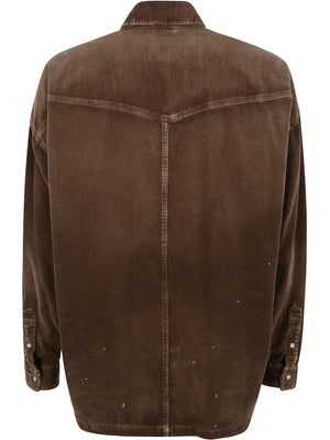 MAISON MIHARA YASUHIRO	 Aged Corduroy Shirt for Men - FW24 Collection