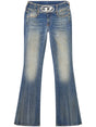 DIESEL Flared Denim Jeans for Women - Light Blue - FW24