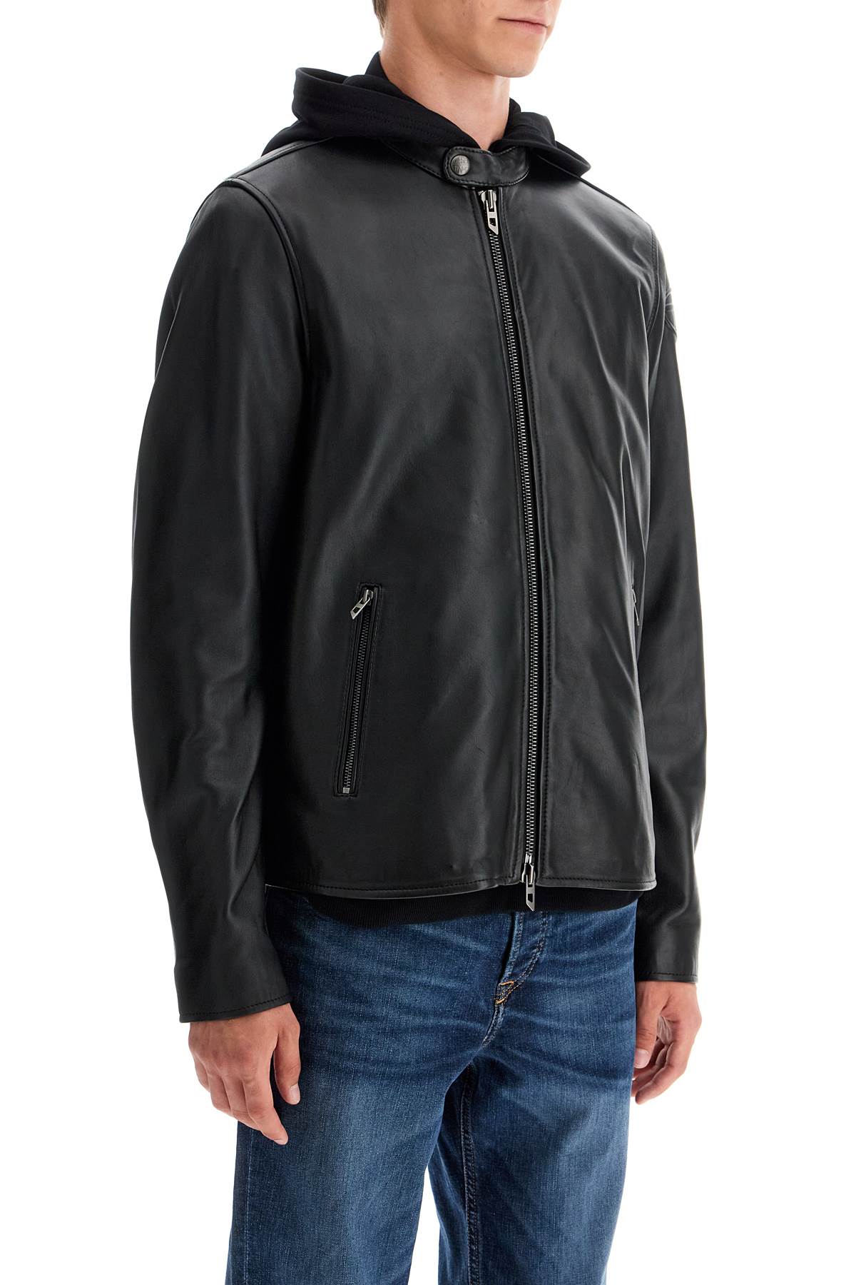 DIESEL Urban Rebel Sheepskin Biker Jacket