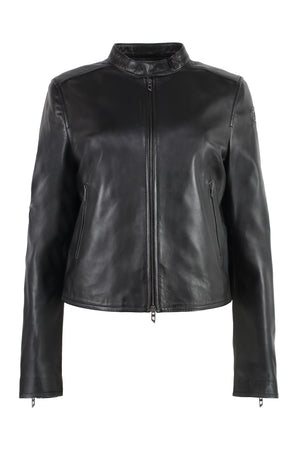 DIESEL Lamb Leather Biker Jacket for Women - FW24