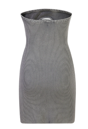 DIESEL Strapless Mini Ribbed Dress