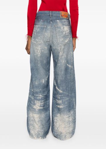 DIESEL Distressed Low-Rise Denim Jeans for Women