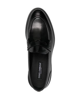 DOLCE & GABBANA Brushed Leather Loafers for Men