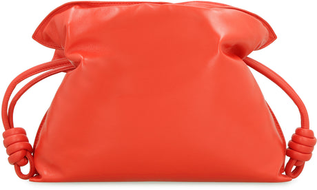 LOEWE Red Embossed Puffer Leather Clutch for Women