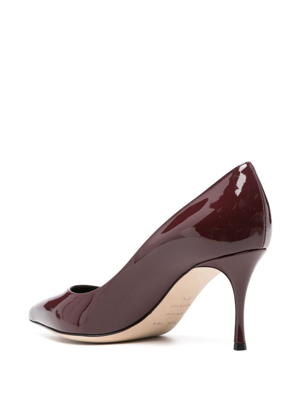 SERGIO ROSSI Elegant 70MM Godiva Patent Leather Pumps